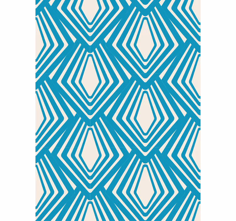 Papel de parede formas geométricas padrão diamante - TenStickers