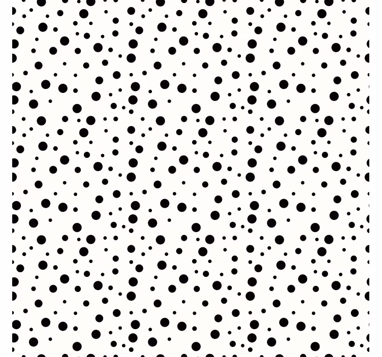 Papel de parede formas geométricas padrão de pontos monocromático - TenStickers