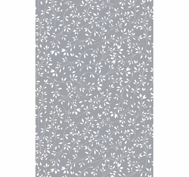 Papel de parede árvores padrão desenho natural - TenStickers