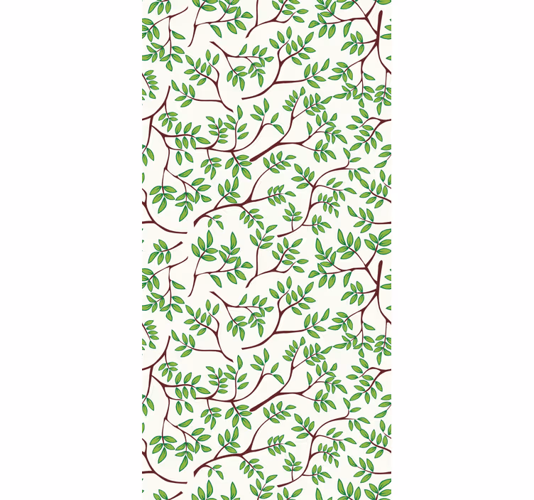 Papel de parede árvores padrão de galhos finos - TenStickers