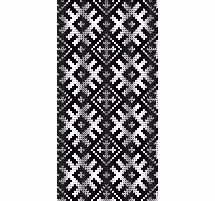 Papel de parede moderno padrão de quadrados vikings - TenStickers