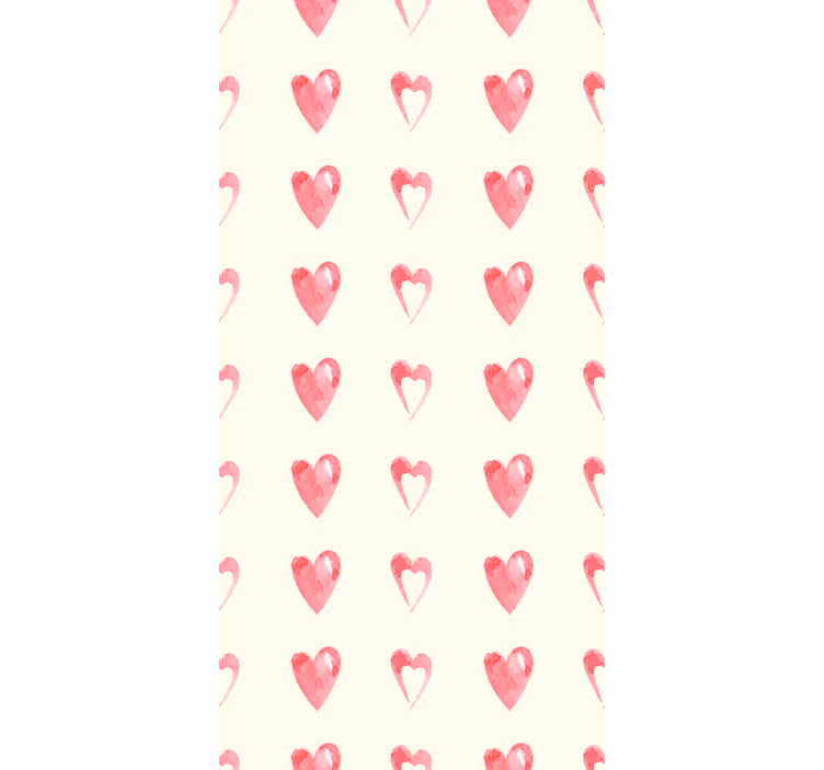 Papel de parede moderno corações desperdiçados pattern-decor - TenStickers
