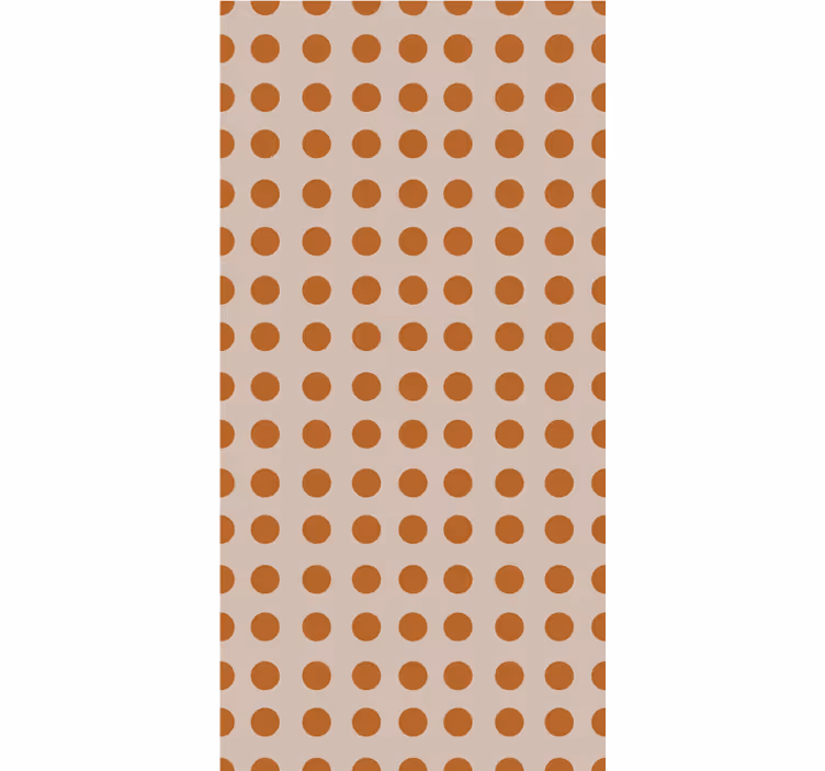 Papel de parede moderno com bolinhas marrons - TenStickers
