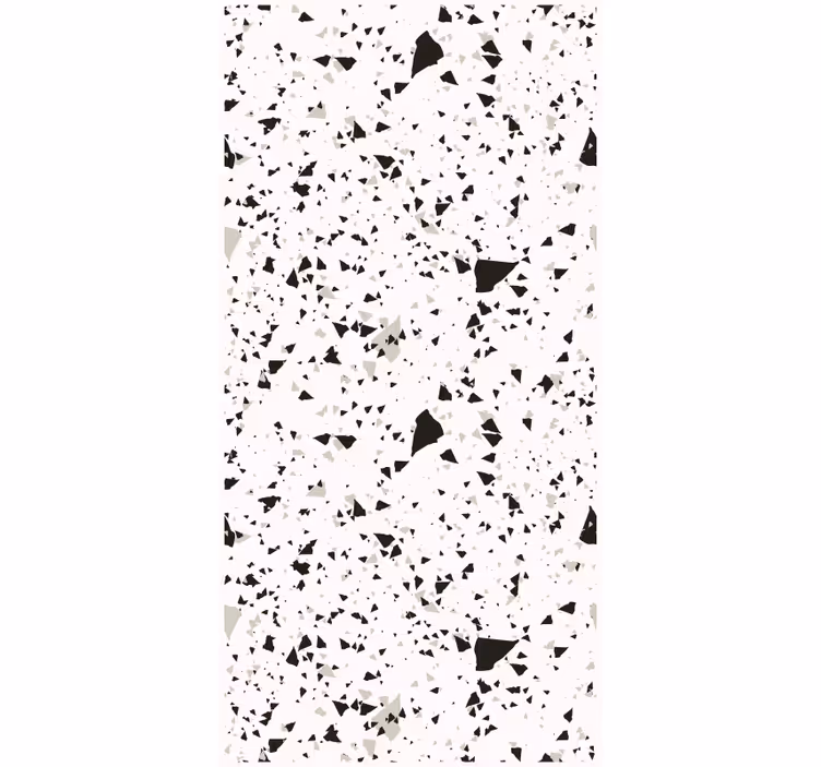 Papel de parede para cozinha em terrazzo cinza, branco e preto - TenStickers