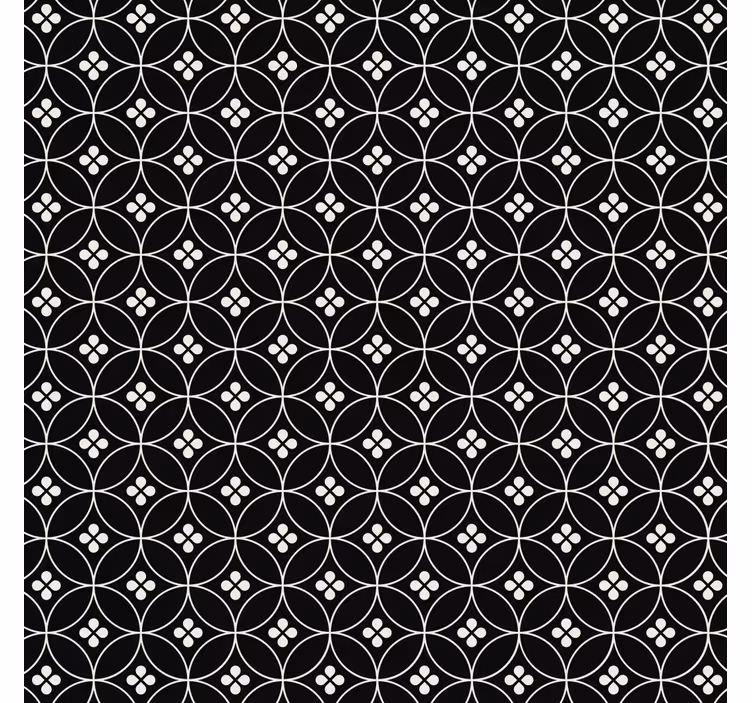 Papel de parede para cozinha azulejos florais - TenStickers
