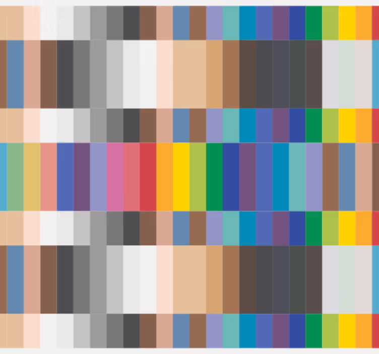 Papel de parede para cozinha em pequenos quadrados coloridos - TenStickers