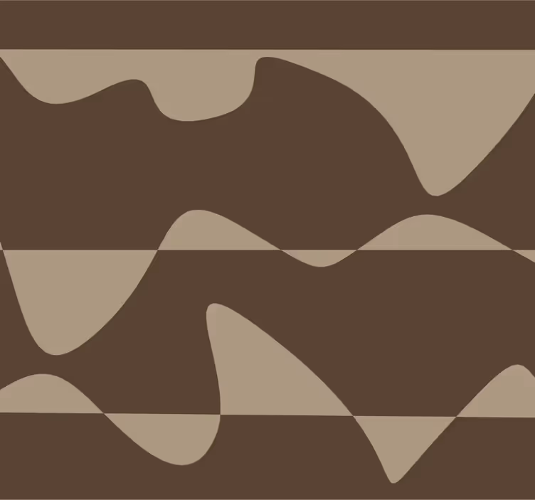 Papel de parede para cozinha marrom abstrato - TenStickers