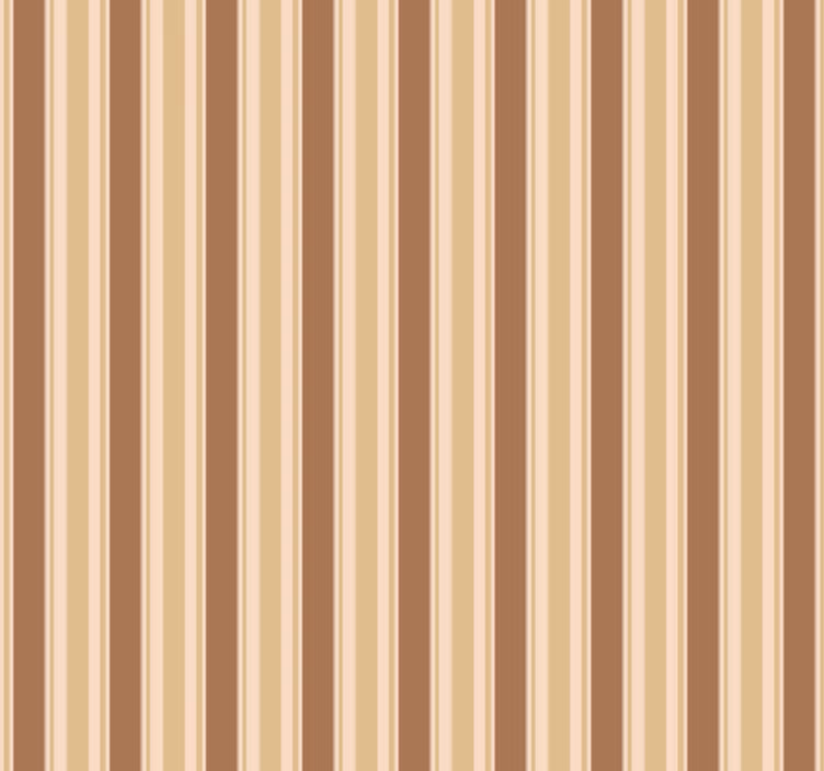 Papel de parede para sala padrão listrado marrom - TenStickers