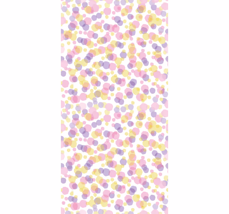 Papel de parede casa de banho padrão bolhas rosa - TenStickers