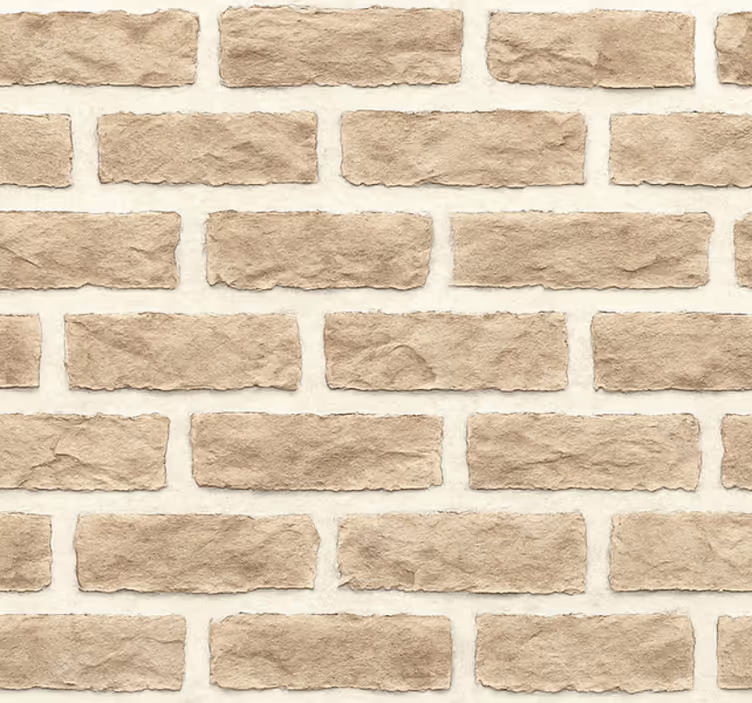 Papel de parede para sala tijolo arenito rústico - TenStickers
