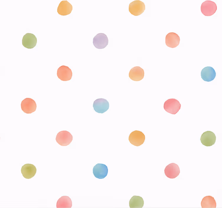 Papel de parede quarto de casal poá aquarelado - TenStickers