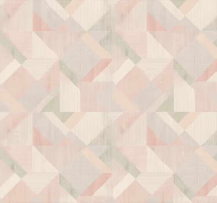 Papel de parede quarto de casal geométrico pastel woven - TenStickers
