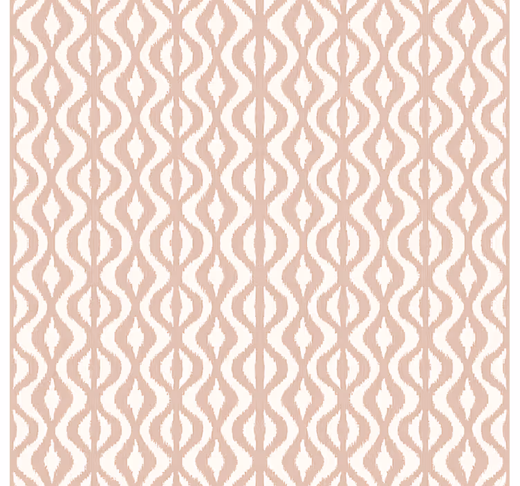 Papel de parede quarto de casal rosa em padrão geométrico - TenStickers