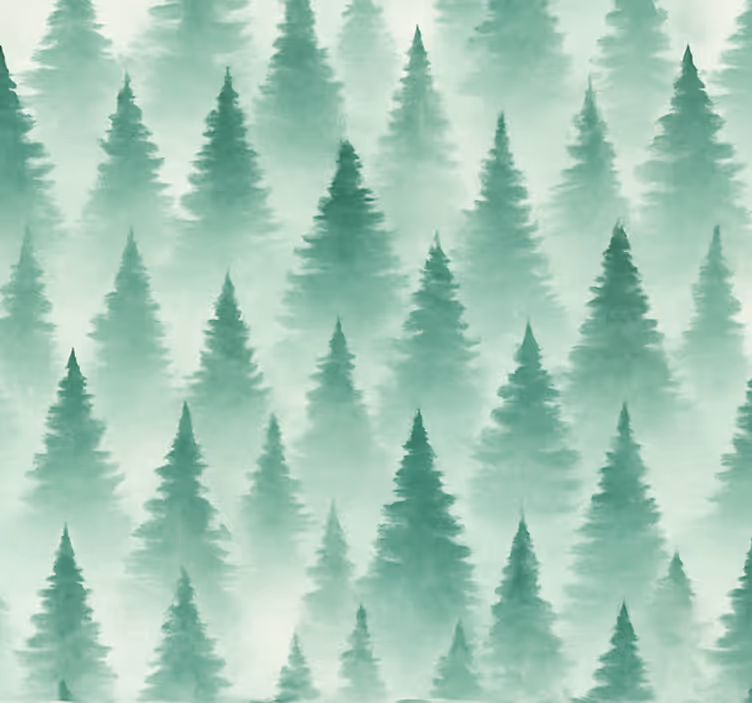 Papel de parede para sala floresta mística - TenStickers