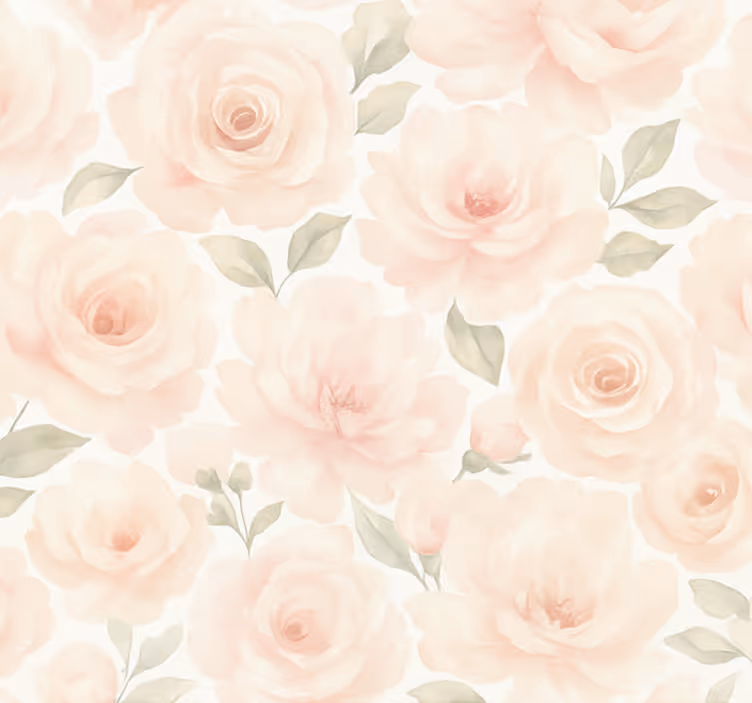 Papel de parede para sala peônia rosa vintage - TenStickers