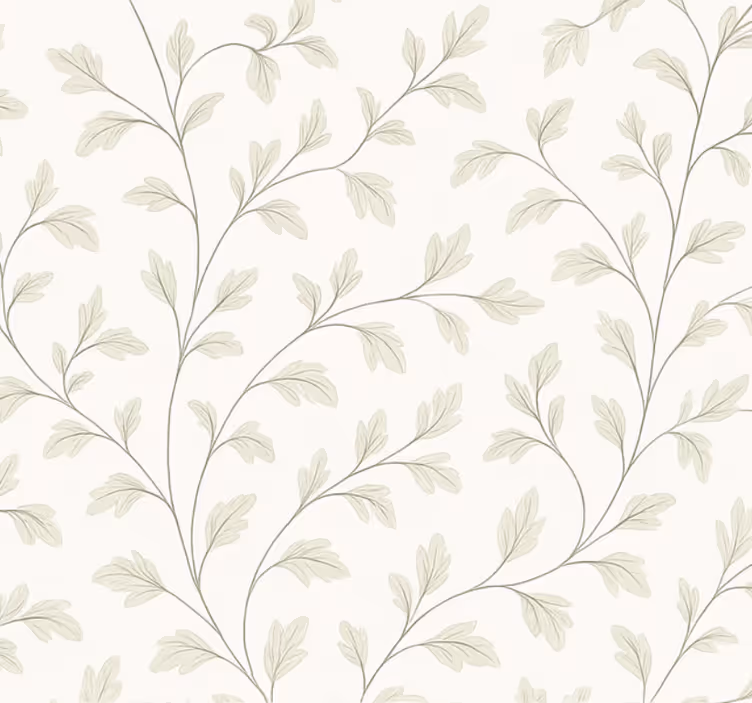 Papel de parede para sala folha sutil - TenStickers
