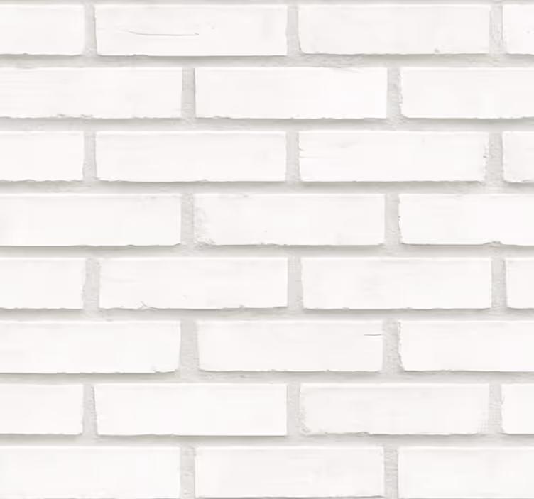 Papel de parede para sala design de tijolo branco - TenStickers