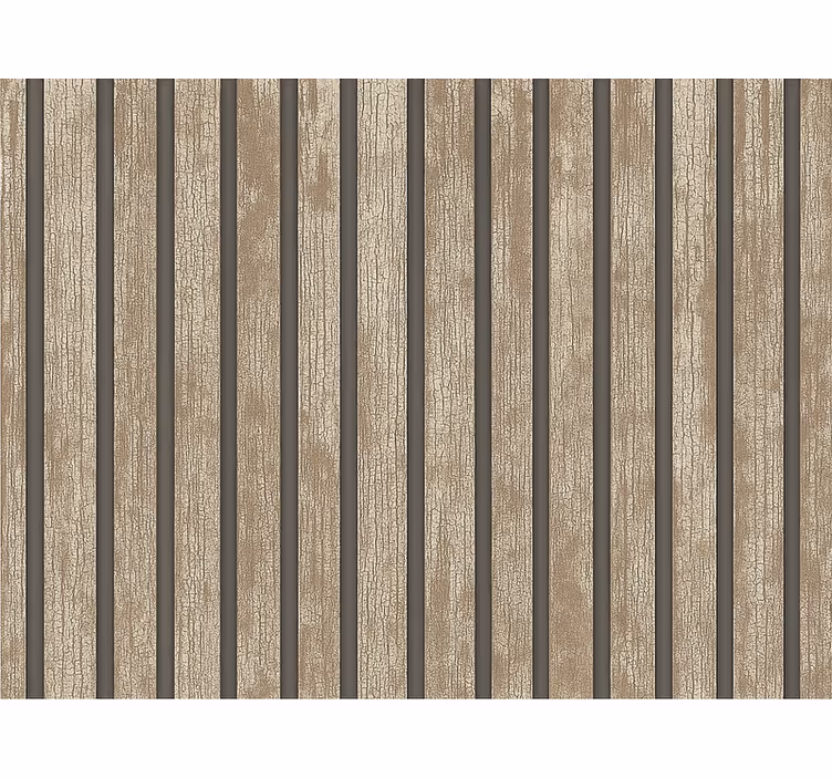 Papel de parede para sala madeira rústica - TenStickers