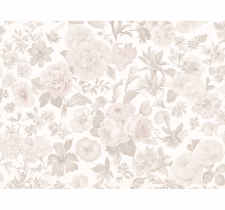 Papel de parede quarto de casal floral vintage - TenStickers