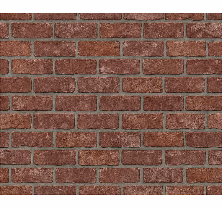 Papel de parede para sala tijolo vermelho industrial - TenStickers