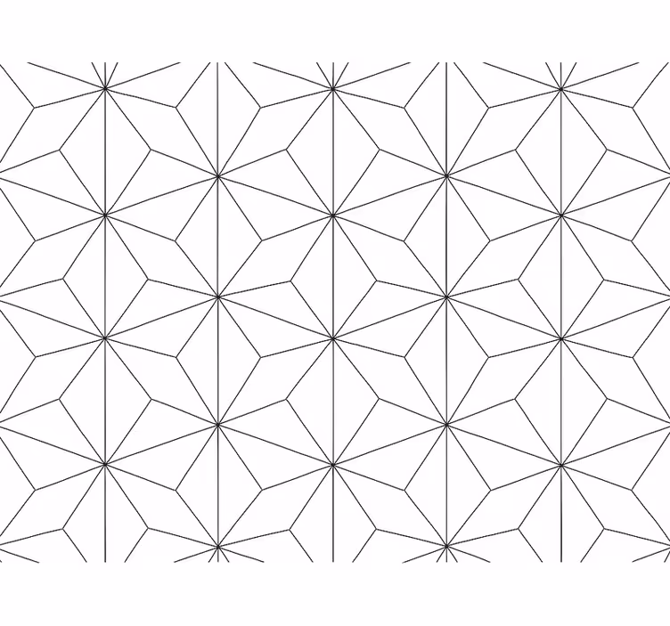 Papel de parede para sala hexágono abstrato - TenStickers