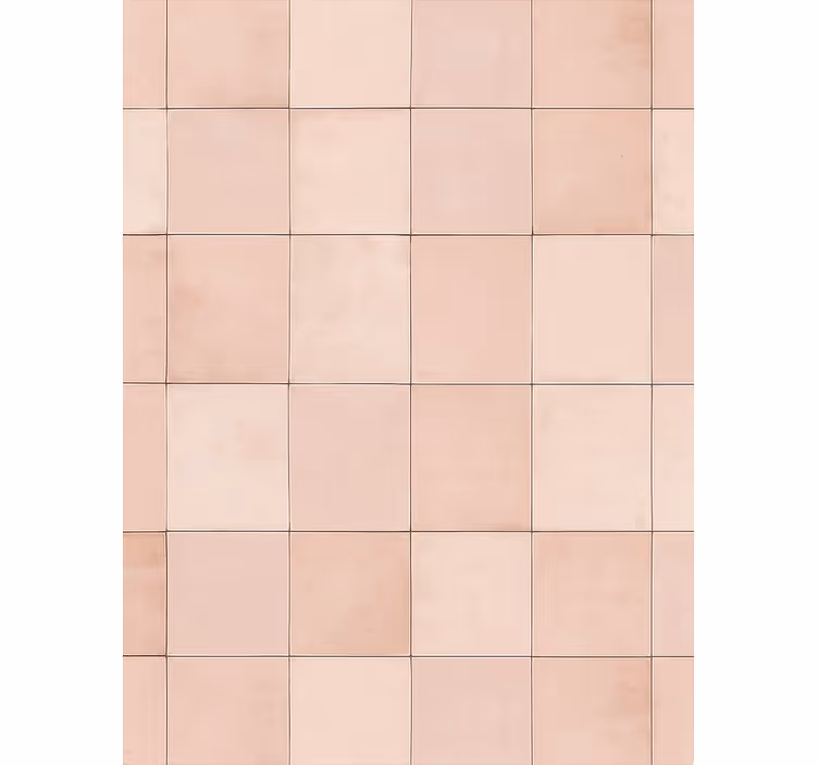 Papel de parede para cozinha padrão de azulejos rosa - TenStickers