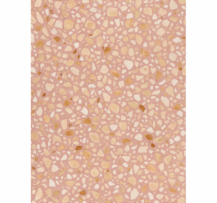 Papel de parede pedra terrazzo terra rosa - TenStickers