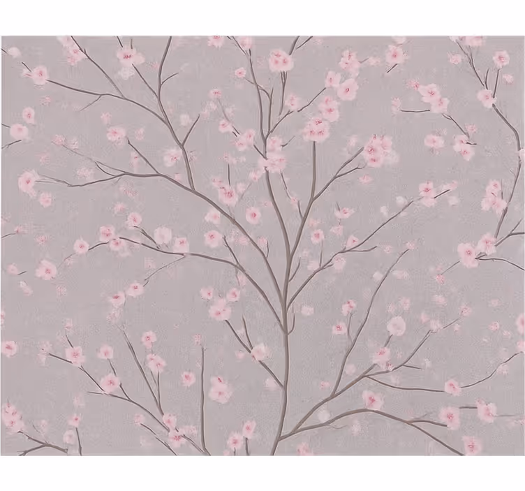 Papel de parede flores ramo de flores de cerejeira escura - TenStickers
