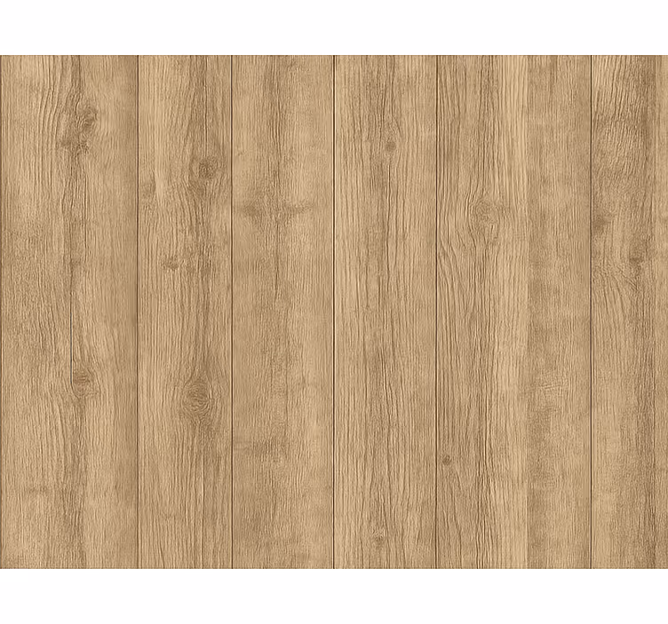 Papel de parede madeira carvalho natural lixado vertical - TenStickers
