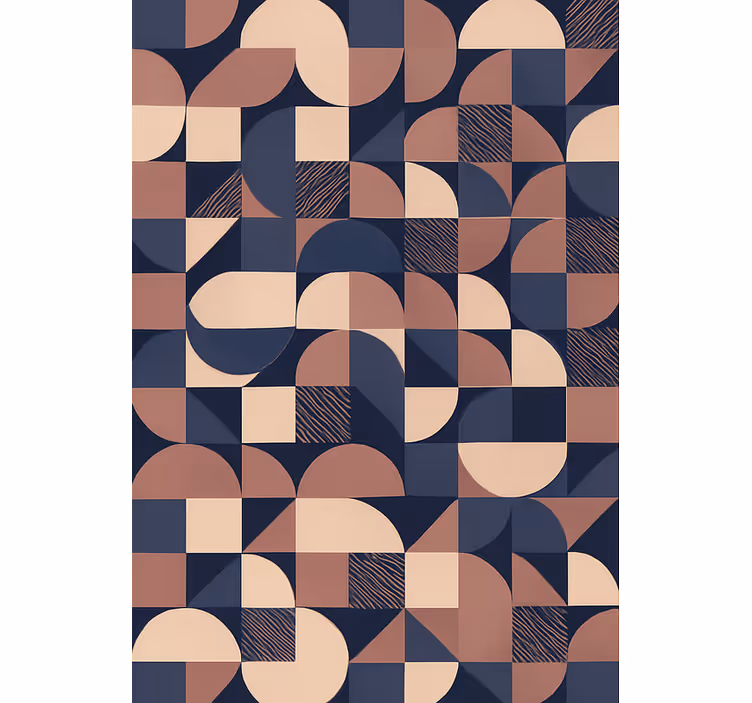 Papel de parede quarto de casal design geométrico roxo - TenStickers