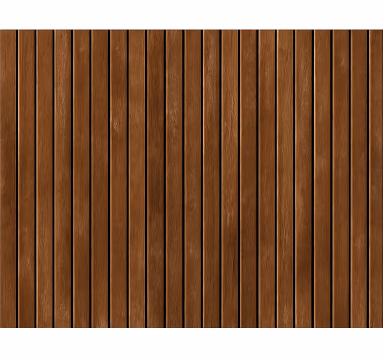 Papel de parede para sala em tábuas verticais marrons - TenStickers
