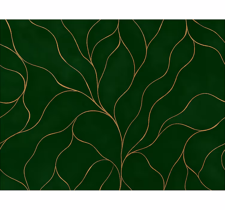 Papel de parede quarto de casal textura mármore verde e ouro - TenStickers