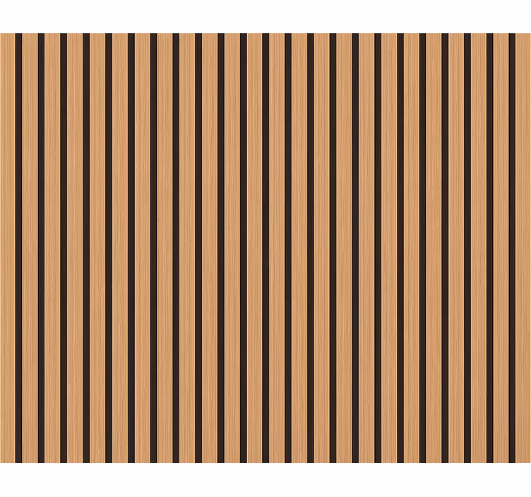 Papel de parede para sala efeito madeira marrom e preto - TenStickers