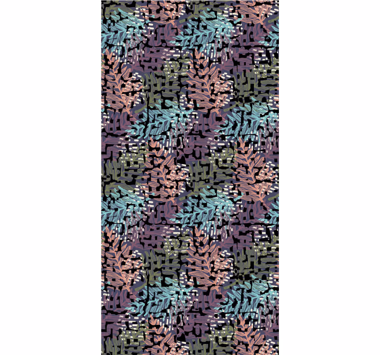 Papel de parede floral flora vibrante e original - TenStickers