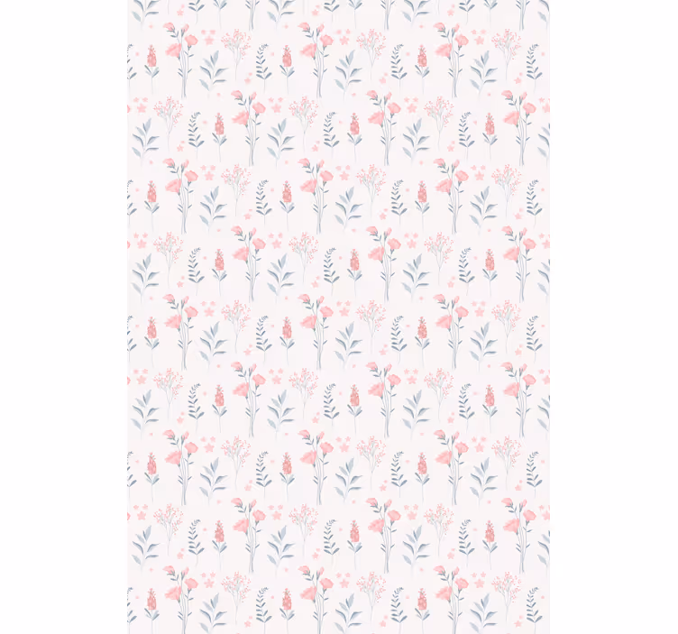 Papel de parede floral flores de cerejeira rosa - TenStickers