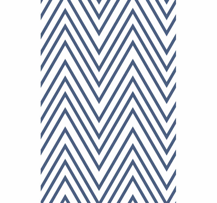 Papel de parede quarto de casal padrão linhas zigzag - TenStickers