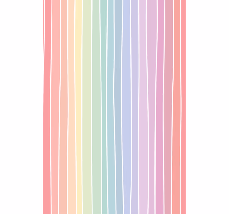 Papel de parede quarto de casal listras pastel suaves - TenStickers