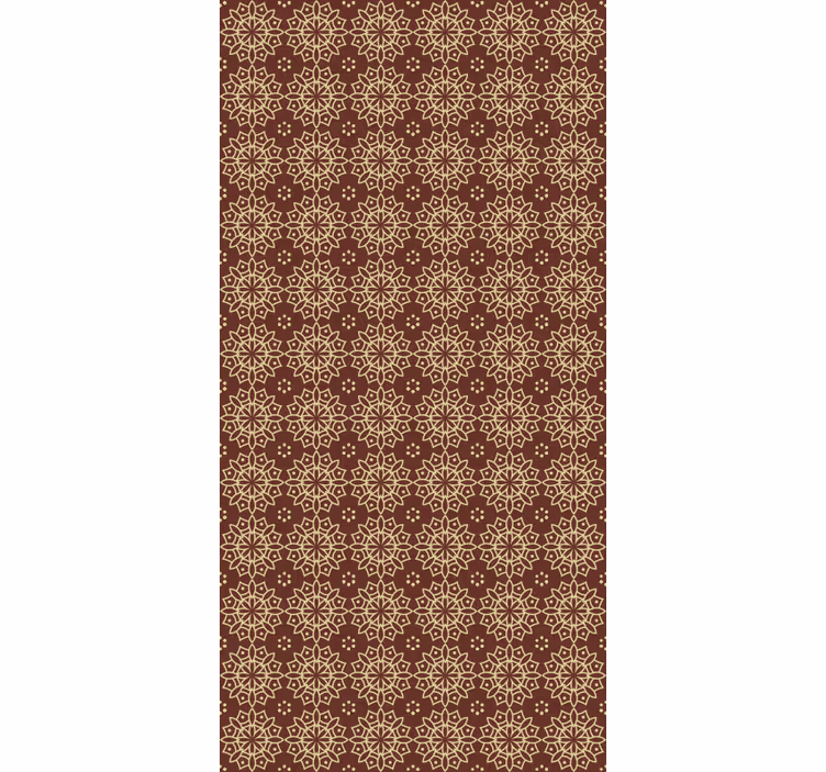 Papel de parede quarto de casal com padrão geométrico - TenStickers