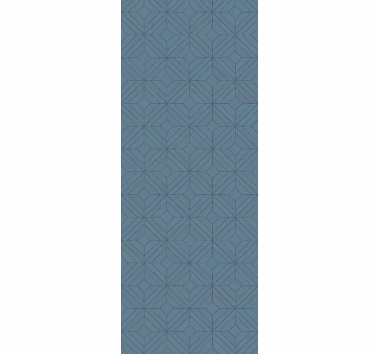Papel de parede para quarto padrão diamante cinza nórdico - TenStickers