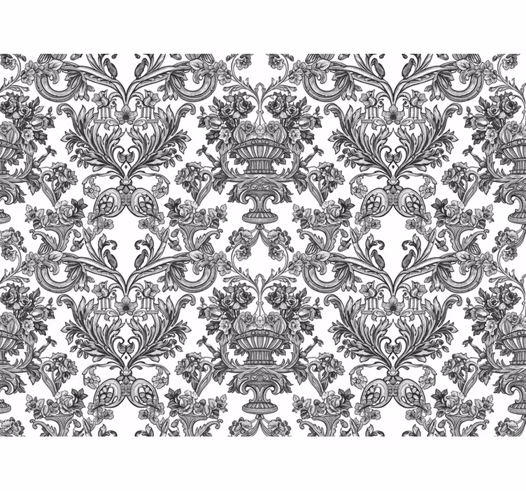 Papel de parede barroco jardim secreto sombrio - TenStickers