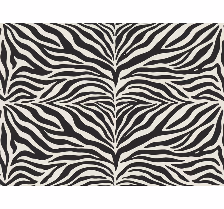 Papel de parede zebra padrão zebra realista - TenStickers