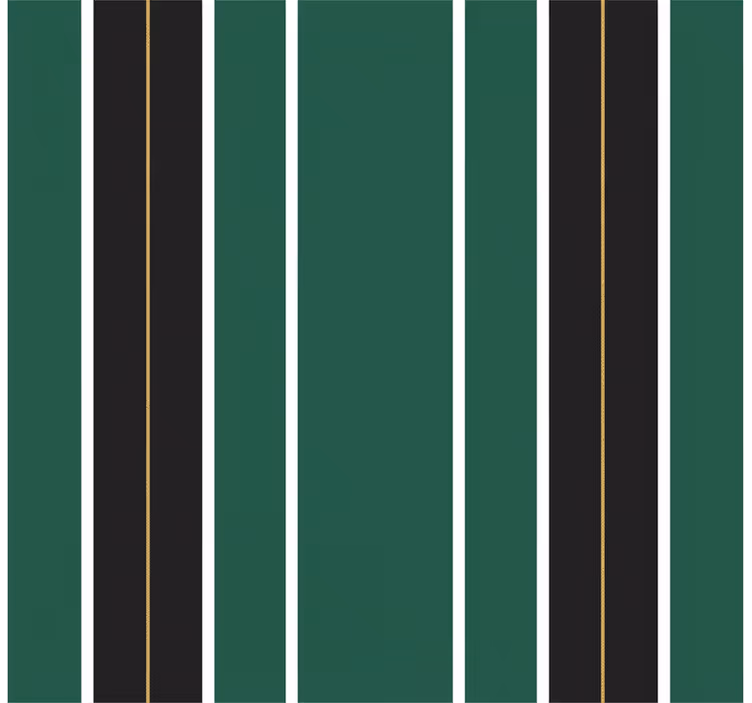 Papel de parede vertical padrão listrado verde e preto - TenStickers