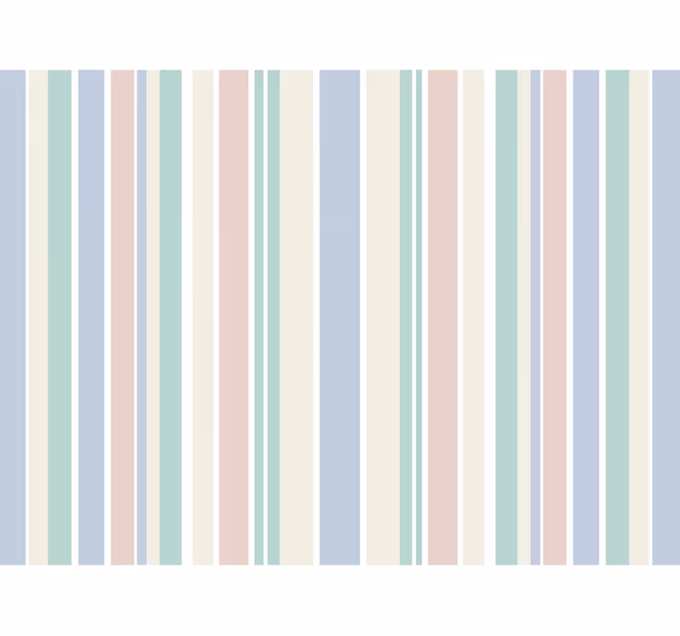 Papel de parede vertical listras pastel claras - TenStickers