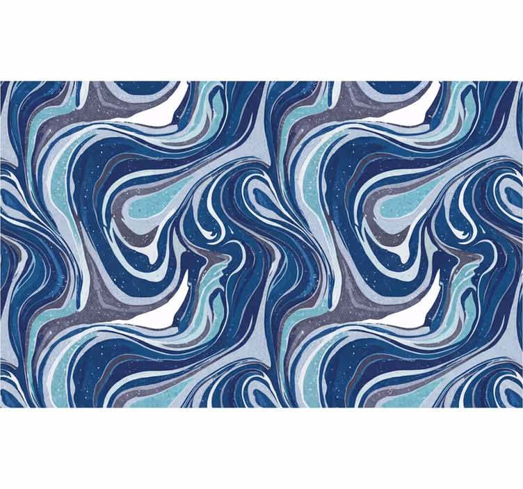 Papel de parede moderno padrão abstrato escuro em espiral - TenStickers