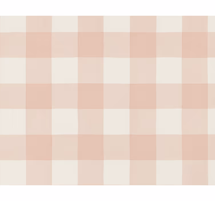 Papel de parede quadrados em linho xadrez rosa envelhecido - TenStickers