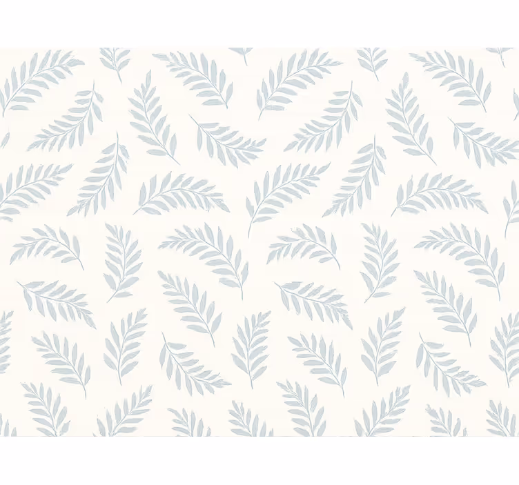 Papel de parede folhas azul claro e arejado - TenStickers