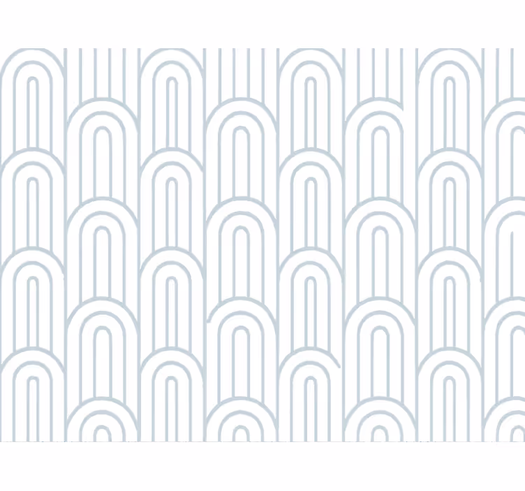 Papel de parede geométrico arco azul leve e arejado - TenStickers