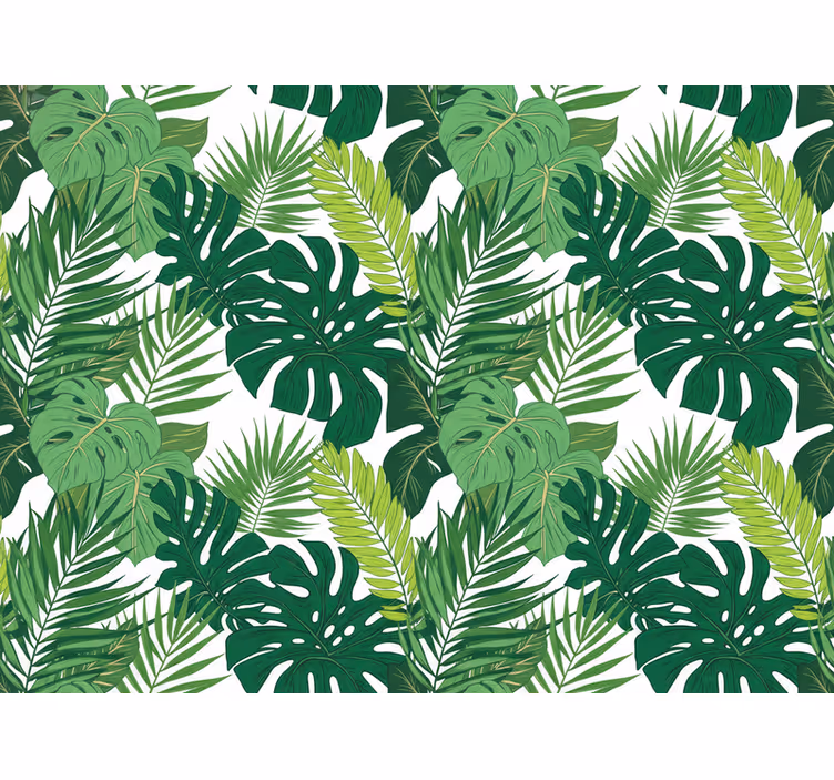 Papel de parede folhas folhas da selva - TenStickers
