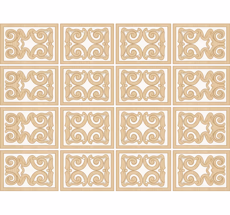 Papel de parede madeira estilo padrão rodapé - TenStickers