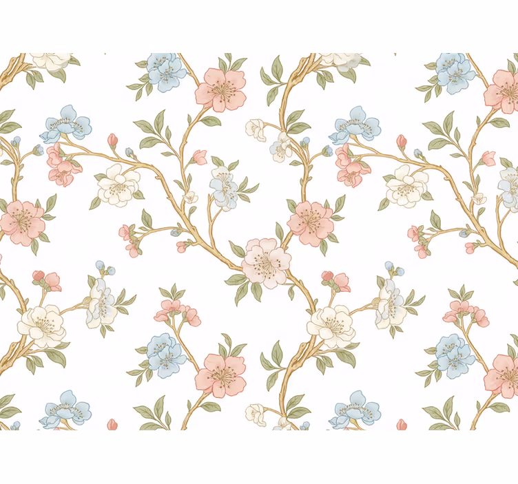 Papel de parede flores estilo ramos em flor - TenStickers